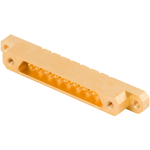 Picture of Mini-D RF Male PCB Surface Mount Connector, 8 Port