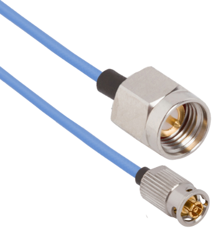 SMPM Female QB to SMA Male 12" Cable Assembly for .047 Cable, 7032-8547