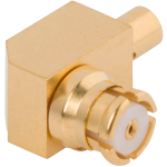 SMP Female Connector, Swept R/A for .085 Cable, 1222-4005
