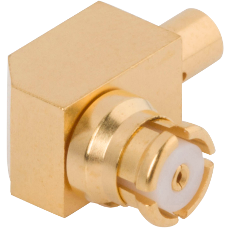SMP Female Connector, R/A for RG-174 Cable, 1221-4006