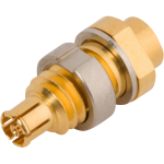 SMPM Female Bulkhead Connector for .085 Cable, 3221-4000
