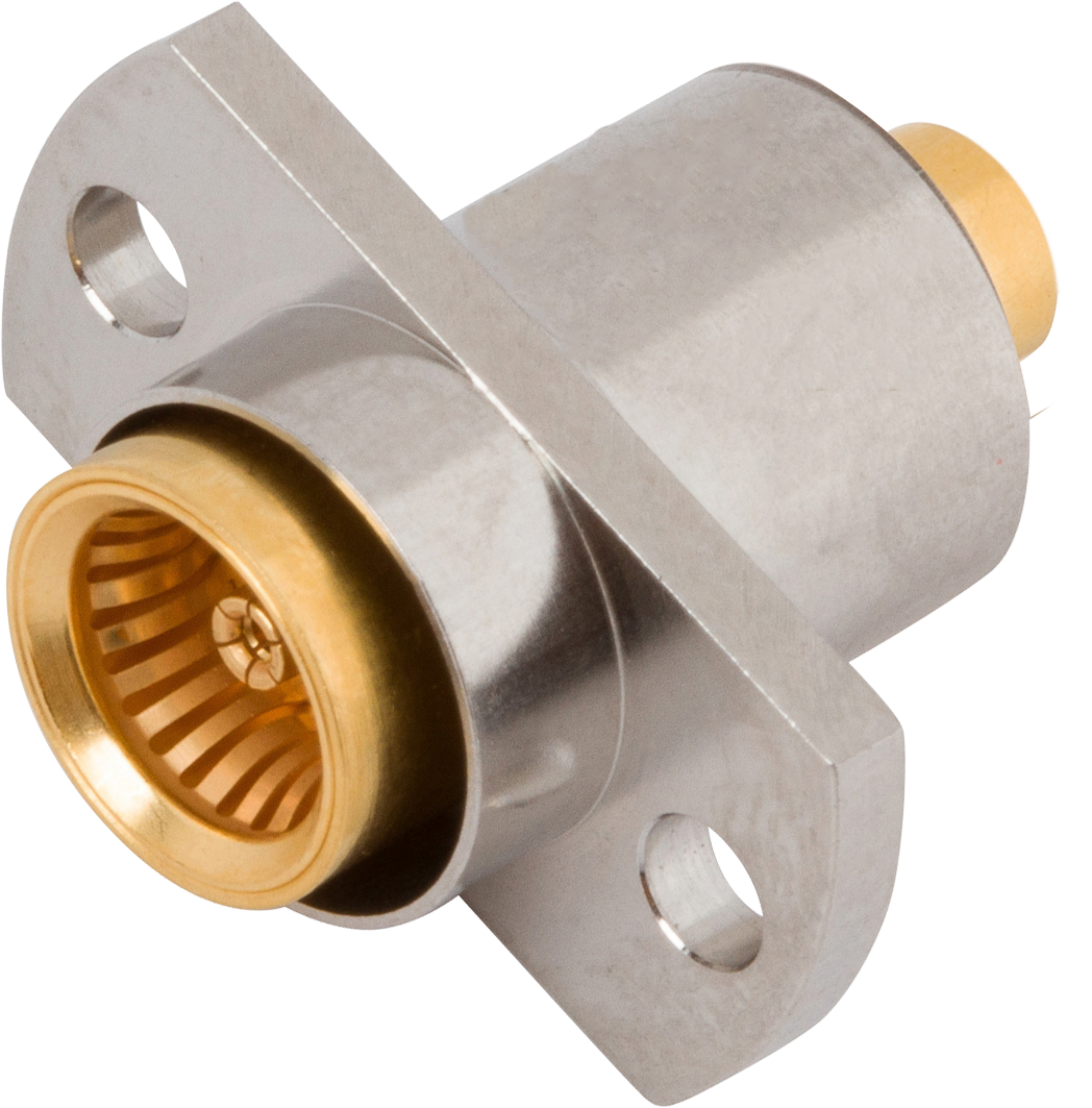 Picture of BMA Female Flange Mount Connector, 2 Hole, for .141 Cable