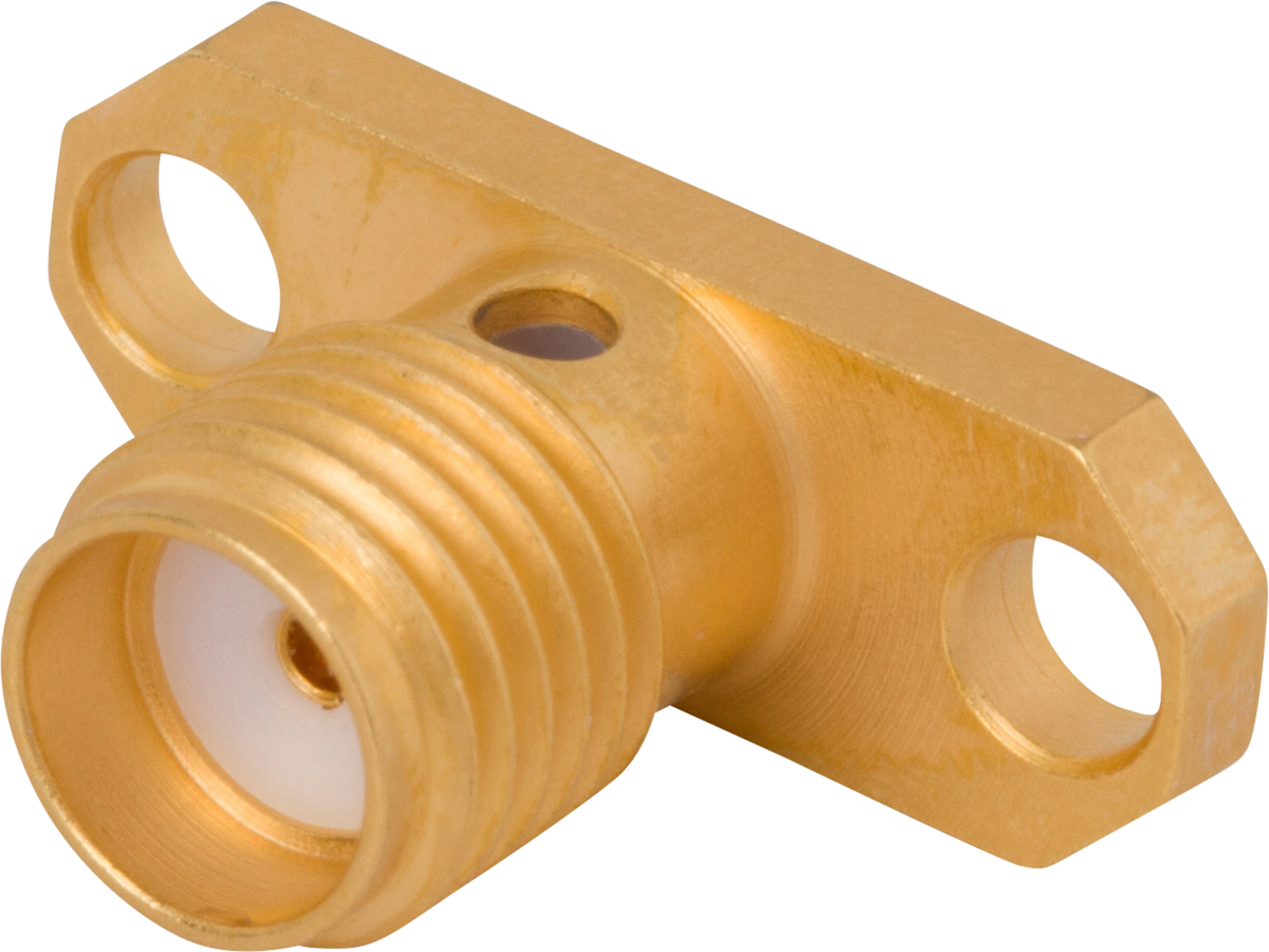 Picture of SMA Female Flange Mount Connector, 2 Hole, for .085 Cable