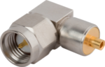 SMA Male Connector, Swept R/A for .085 Cable, SF2915-6605
