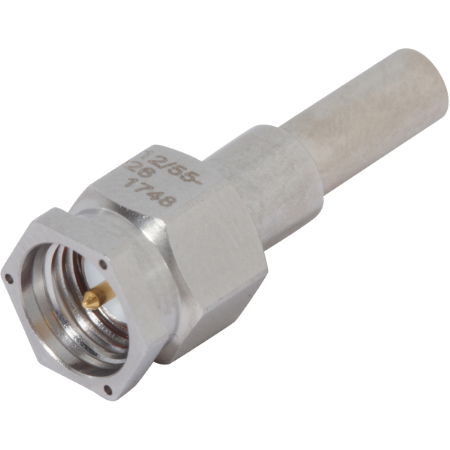 Picture of SMA Male Cable Connector, Lockwire Holes, for RG-174 Cable
