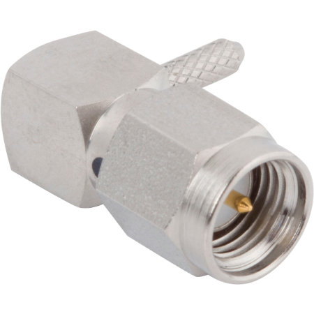 Picture of SMA Male Connector, R/A for RG-178 Cable