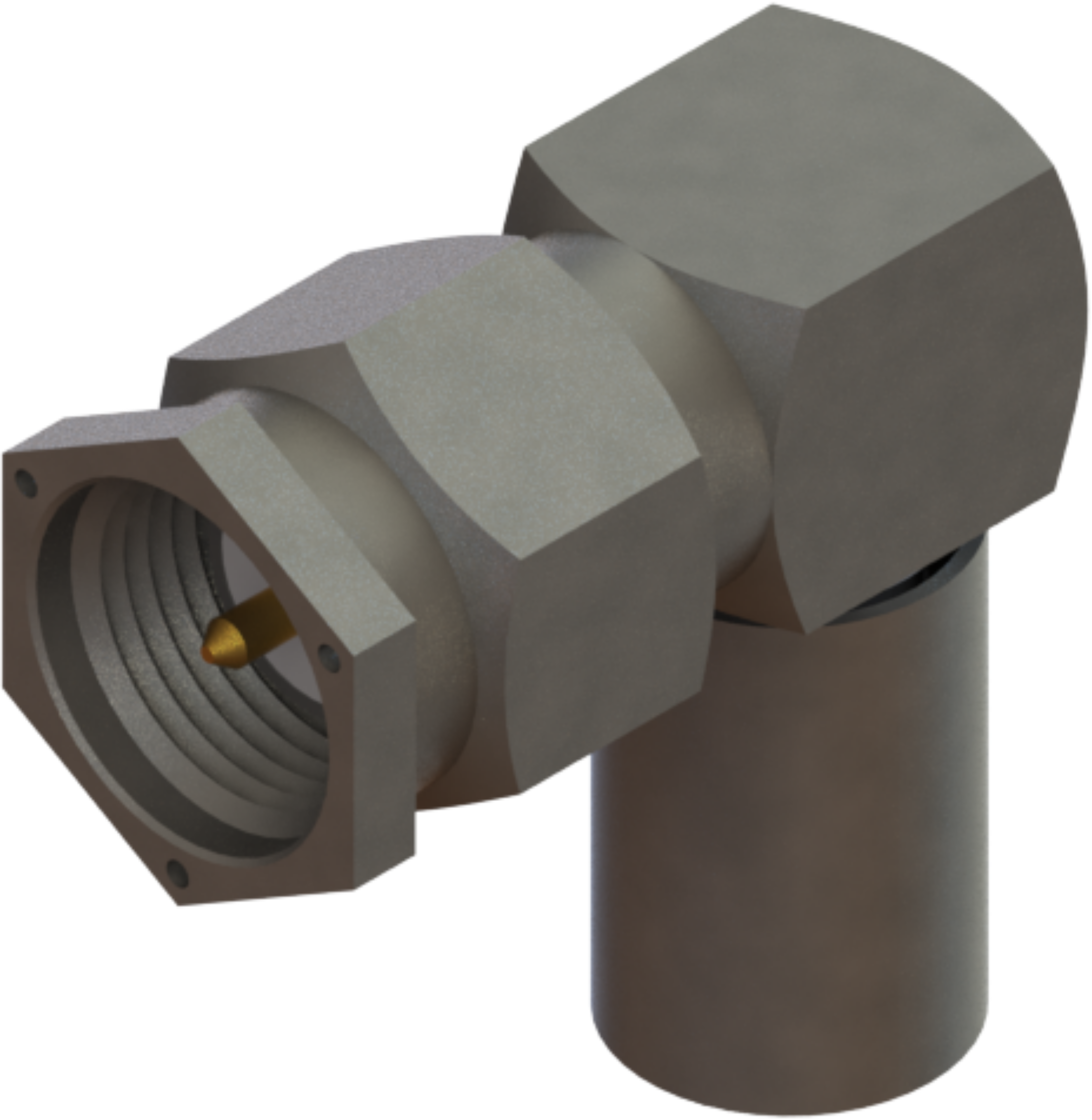 SMA Male Connector, Lockwire Holes, R/A for RG-178 Cable, M39012/56B3011