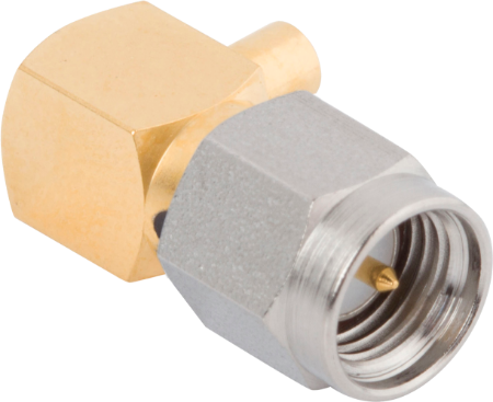 SMA Male Connector, R/A for .141 Cable, M39012/80-3106