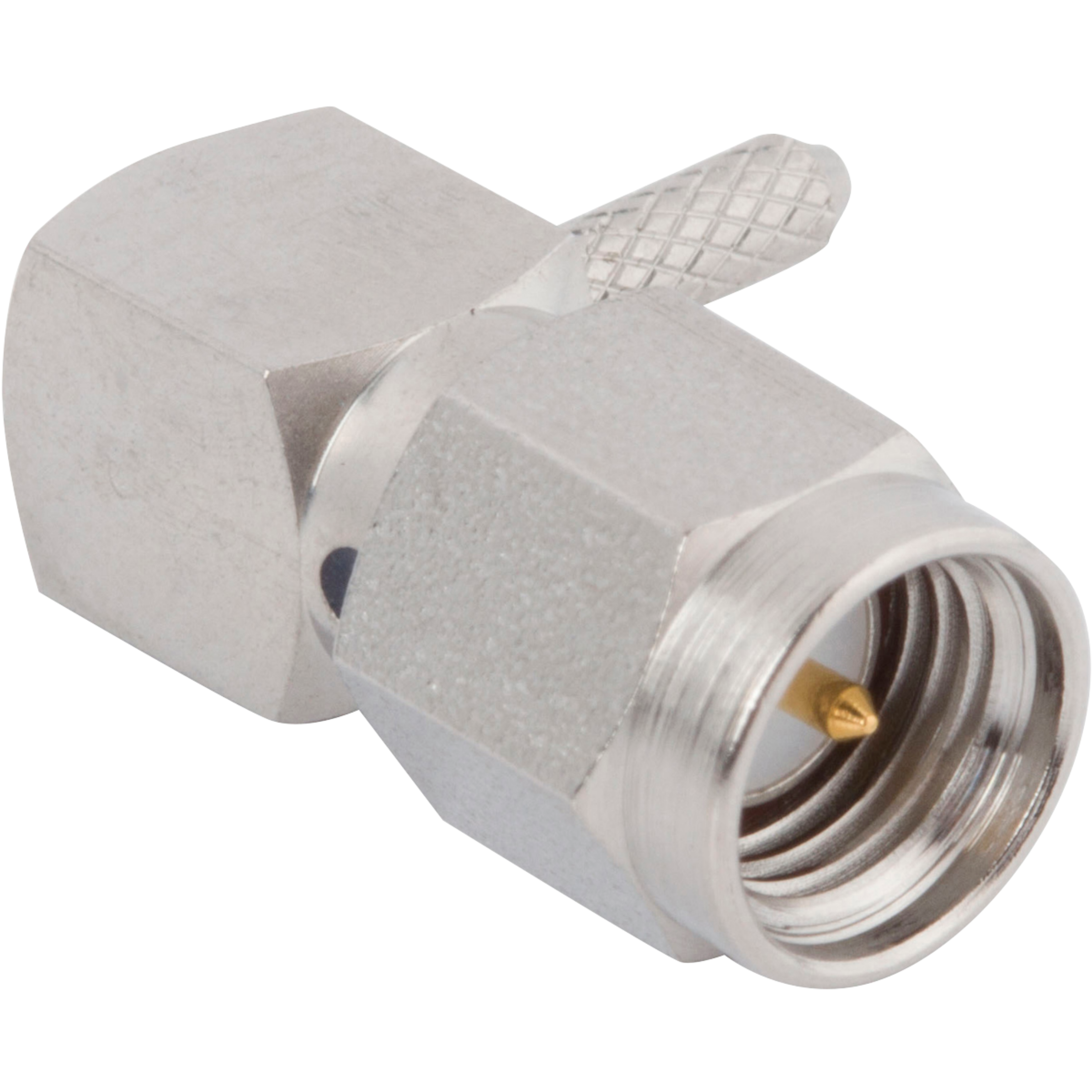 SMA Male Connector, R/A for RG-174 Cable, M39012/56B3119