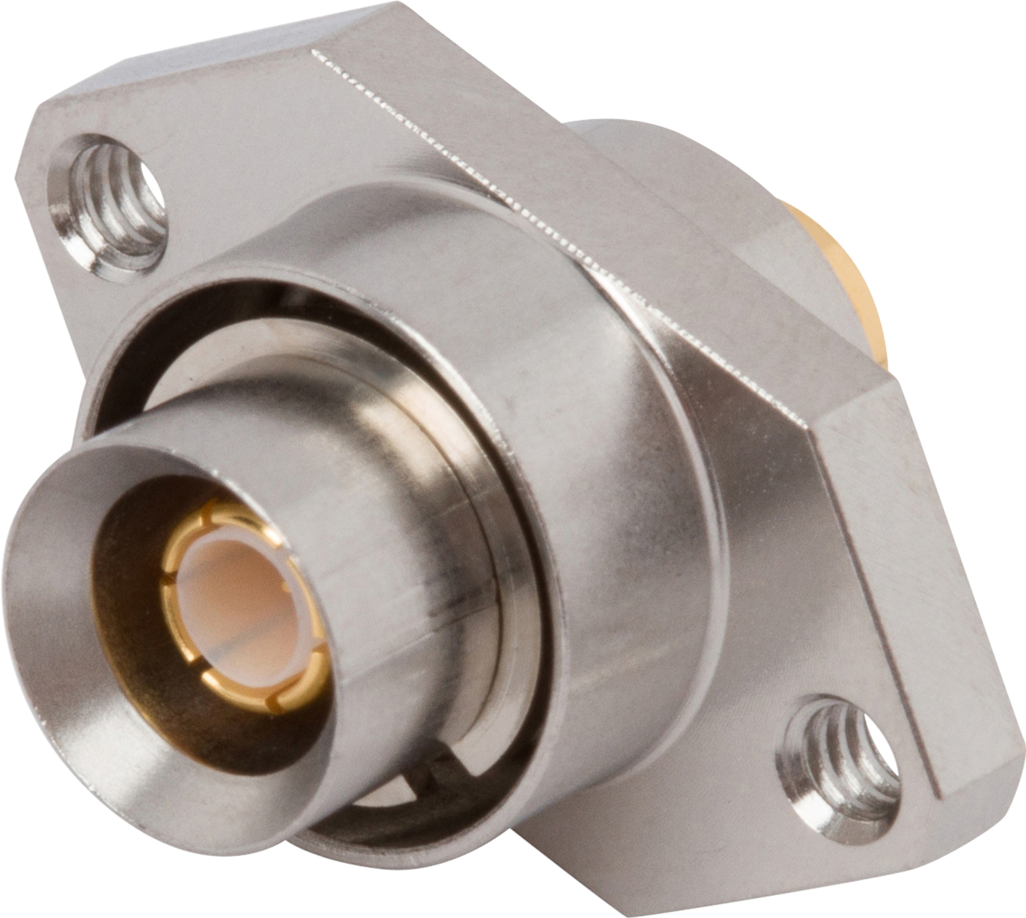 Picture of BMZ Male Flange Mount Connector, 2 Hole,  for .085 Cable