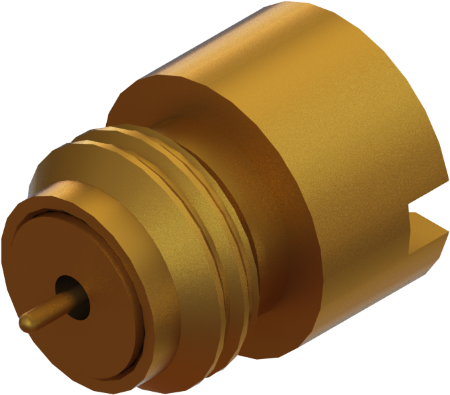Picture of SMP Male Thread-In Hermetic Connector (.015"), SB"