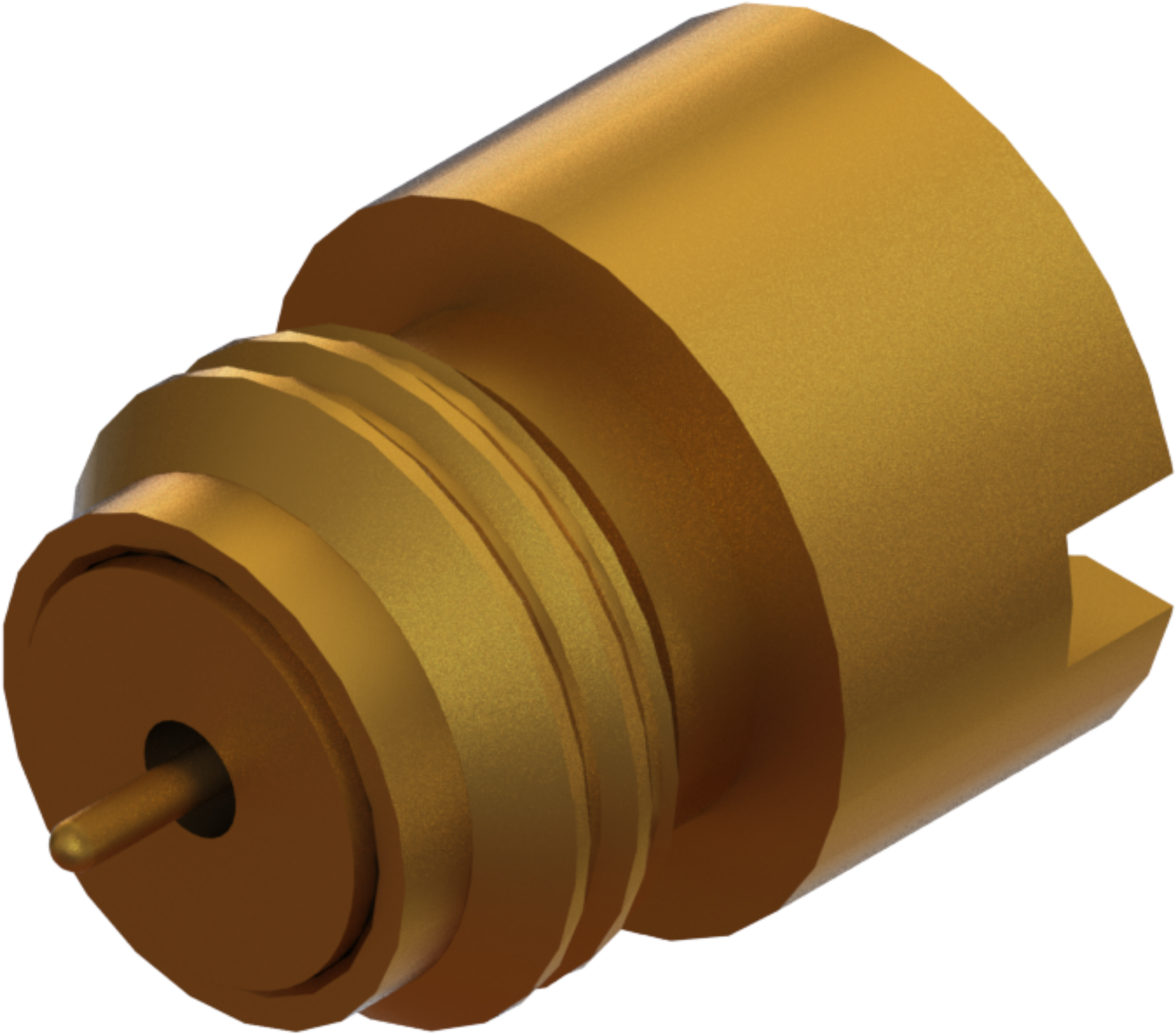 SMP Male Thread-In Hermetic Connector (.015"), LD", 1279-4002
