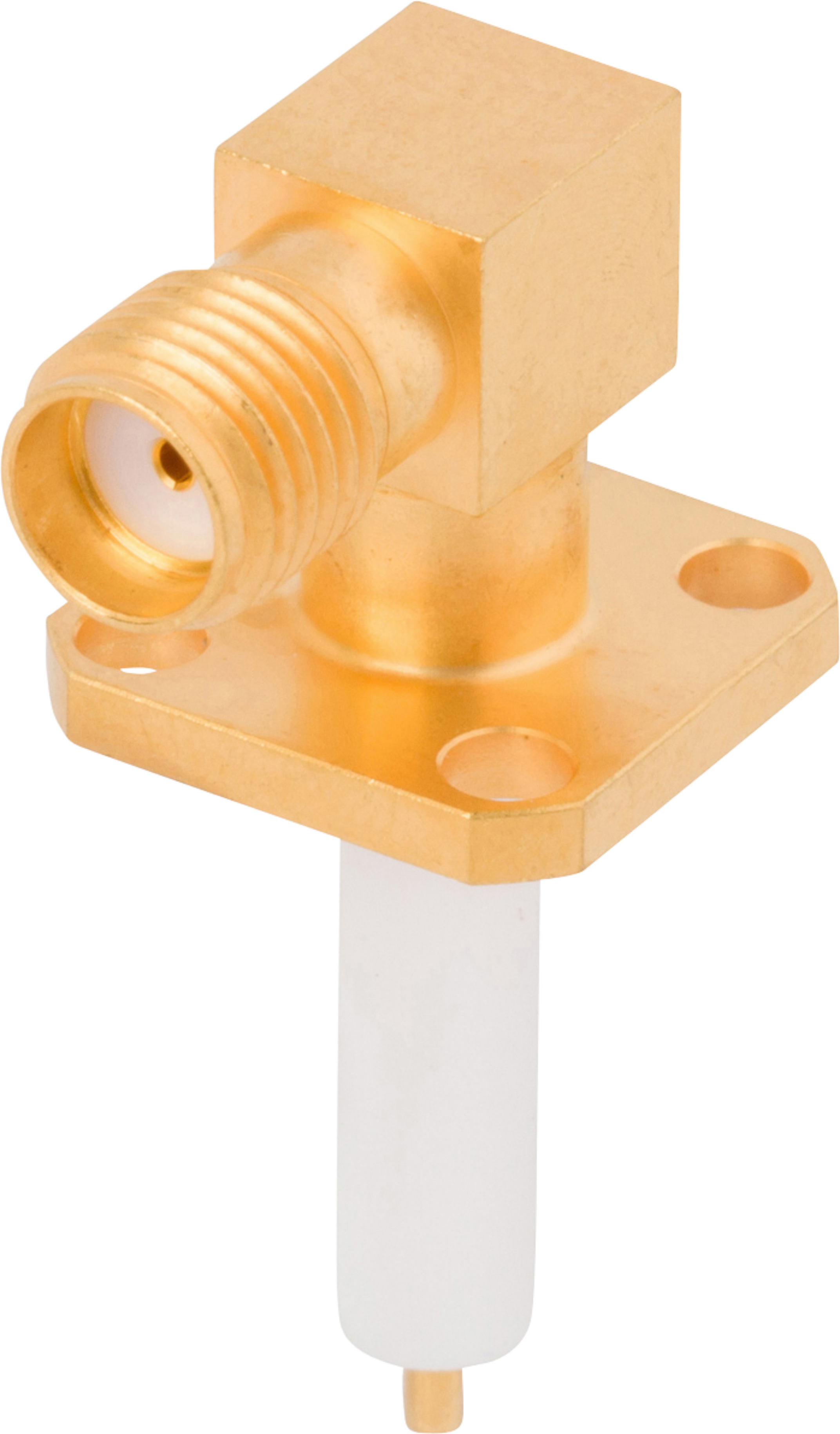 Picture of SMA Female Flange Mount Connector, 4 Hole, R/A (Candlestick)