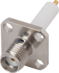 Picture of SMA Female Flange Mount Connector, 4 Hole (Candlestick)