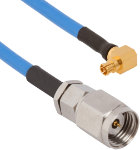 Picture of 2.4mm Male to SMPM Female R/A 6" Cable Assembly for .085 Cable