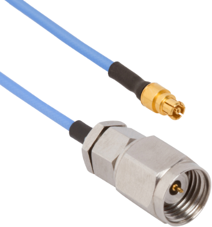 Picture of 2.4mm Male to SMPM Female 6" Cable Assembly for .047 Cable