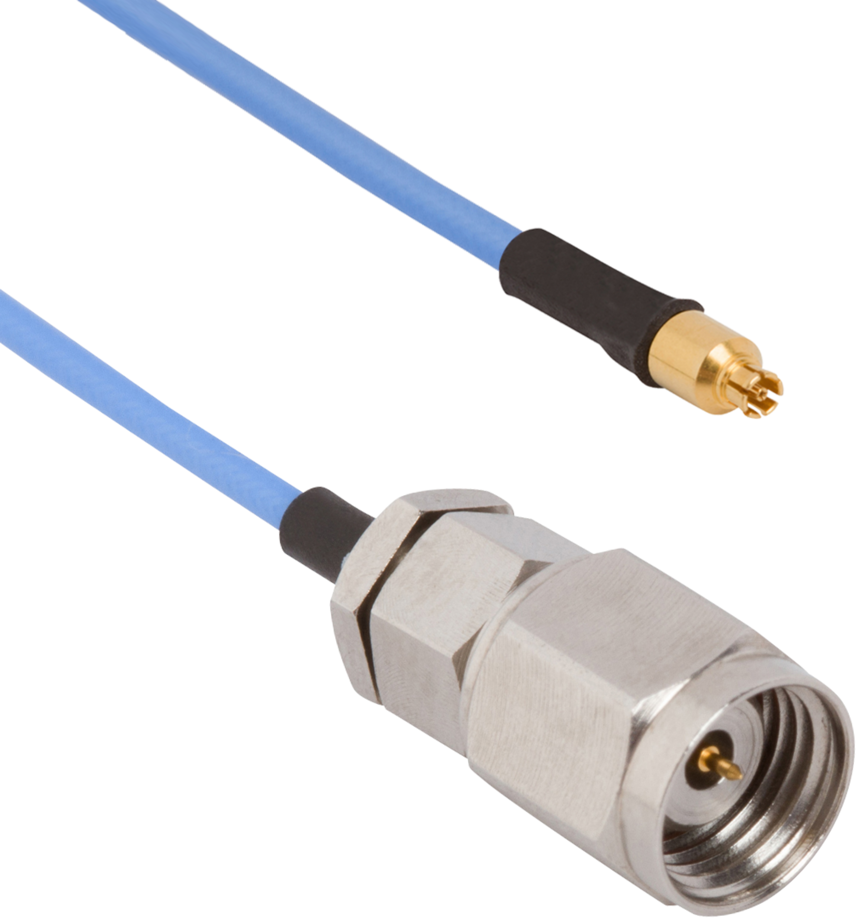 Picture of 2.4mm Male to SMPS Female 6" Cable Assembly for .047 Cable