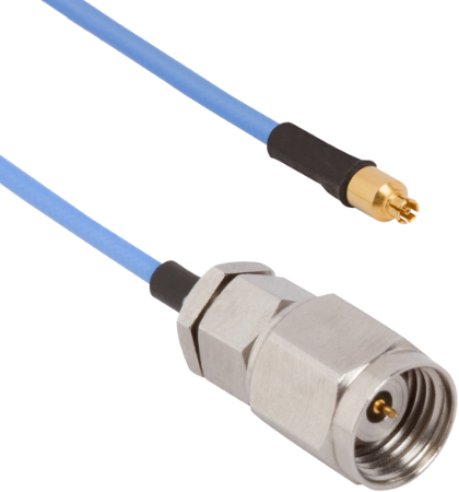 Picture of 2.4mm Male to SMPS Female 12" Cable Assembly for .047 Cable