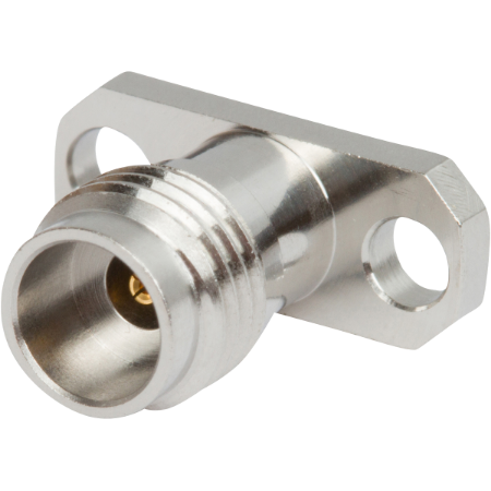 Picture of 2.4mm Female Field Replaceable Flange Mount Connector, 2 Hole (Accepts Ø.012 Pin)