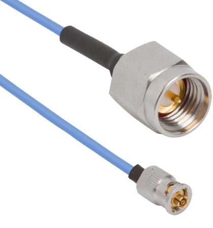 SMPS Female QB to SMA Male 6" Cable Assembly for .047 Cable, 7038-0741