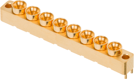 SMPM Male PCB Surface Mount Connector, 8-Port, SB, 9311-00069